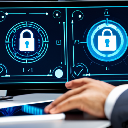 Home 18 A focused professional in a modest business suit, seated at a sleek, minimalist desk. Their hands, well-formed with proper finger count, are poised over a glowing, transparent tablet displaying a secure two-factor authentication interface. Abstract digital security symbols like locks and shields subtly surround the screen. The background is a modern, clean cybersecurity operations center with soft, ambient lighting. The overall image conveys advanced technology and robust protection, featuring perfect anatomy, natural pose, correct proportions. safe for work, appropriate content, fully clothed, professional. high-resolution, professional photography.